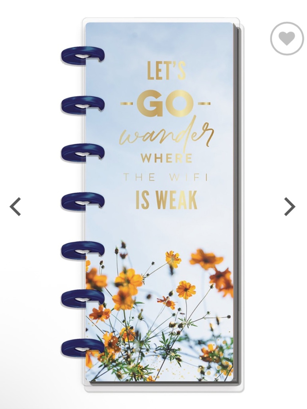 Happy Planner Skinny Mini Let’s Go Wander Where the WiFi is Weak Notebook - Picture 5 of 5